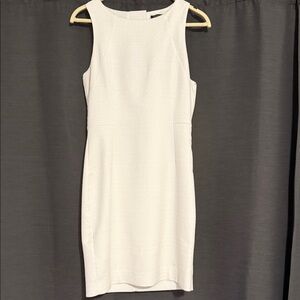 Banana Republic White Textured Mini Dress